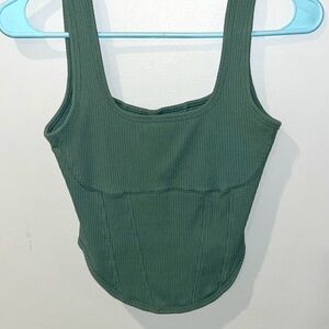 Victoria's Secret Dark Green Ribbed Bralette💚